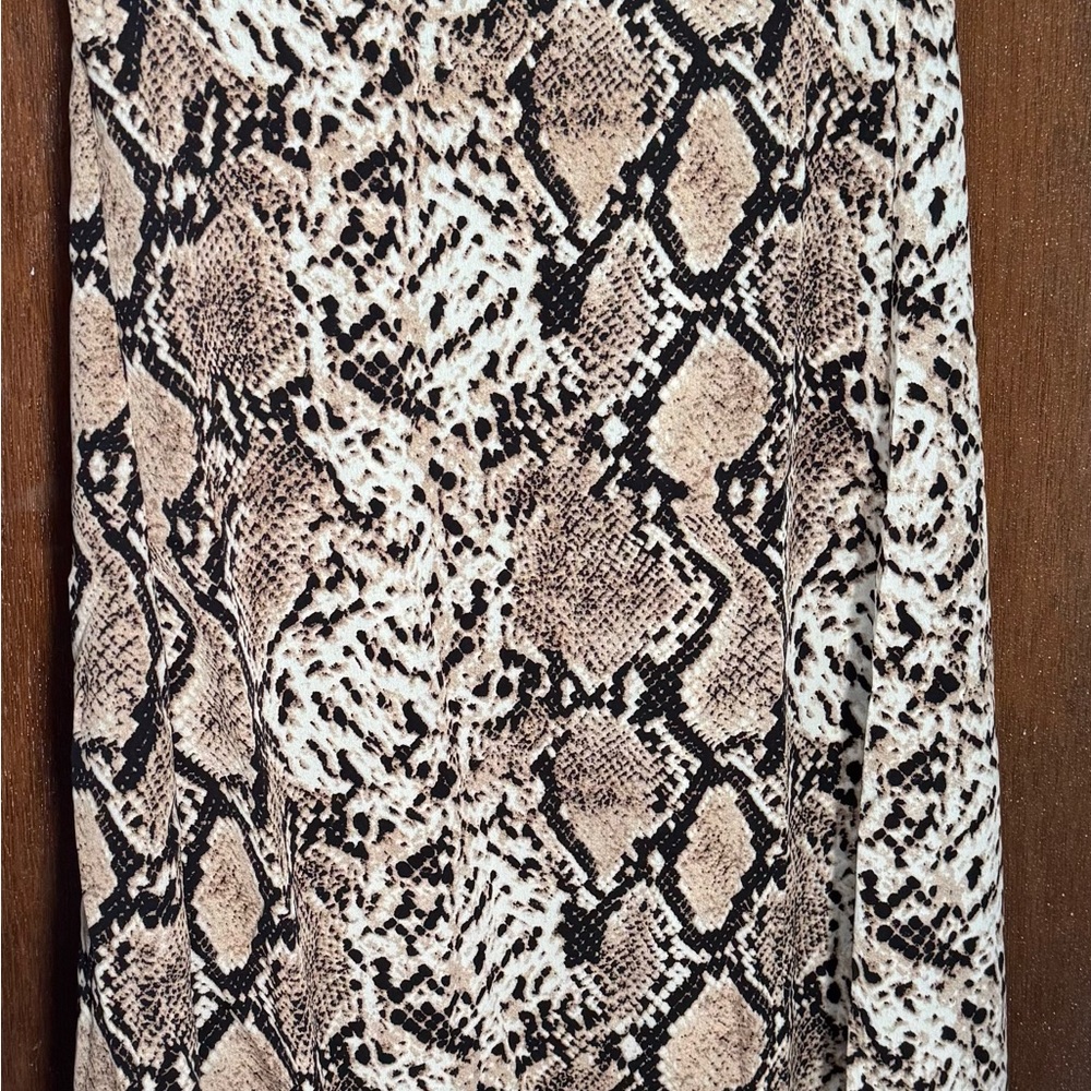 Snake Print Midi Skirt NWT